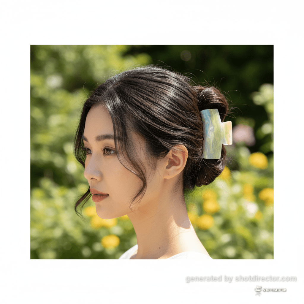 Sunlit Half-Updo Elegance