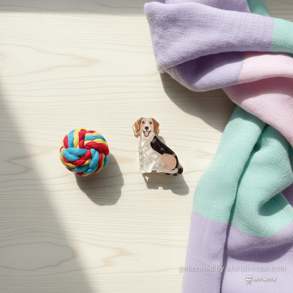 Playful Pup Flat Lay