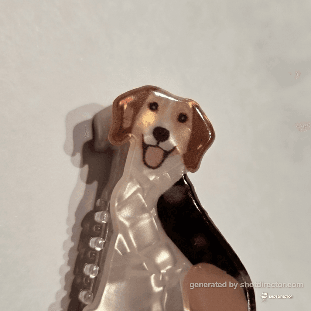 An extreme close-up shot focusing on the dog's fac