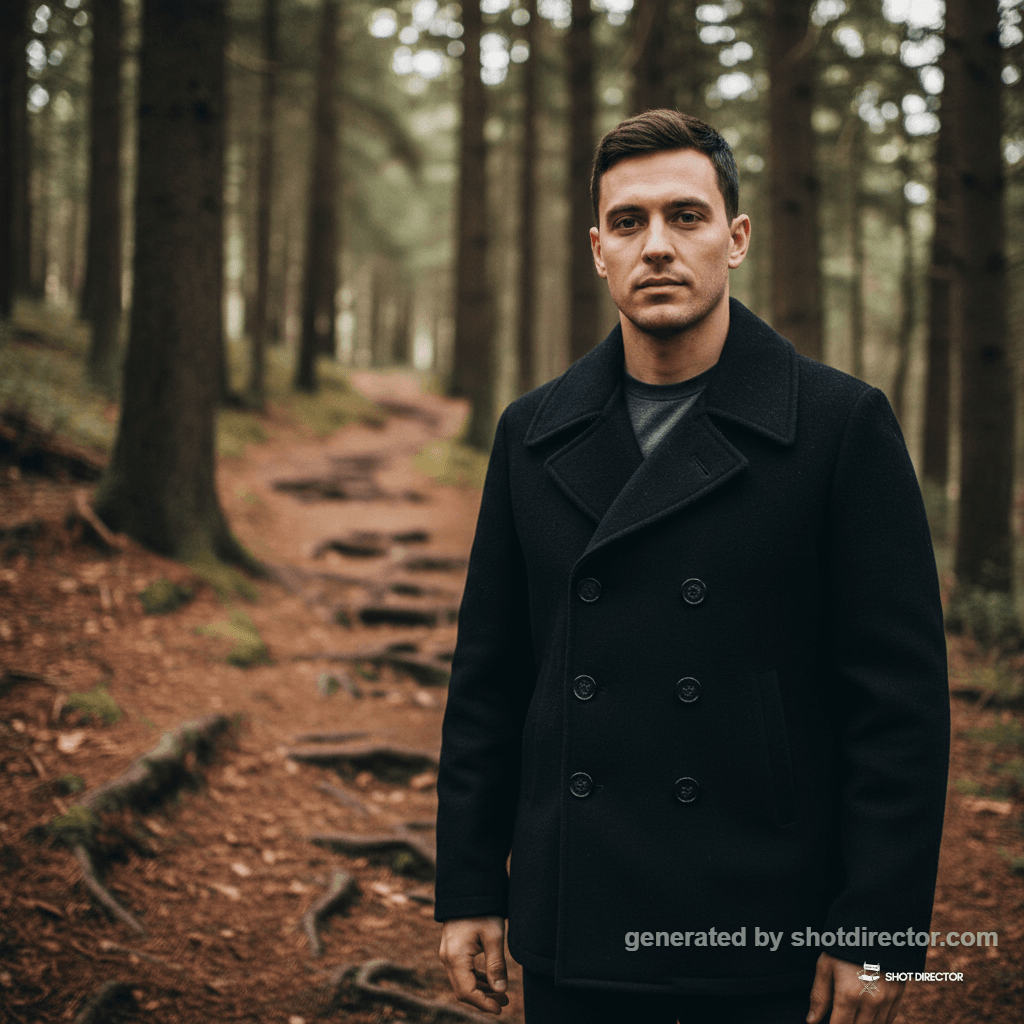 Hiking Trail Pea Coat Texture