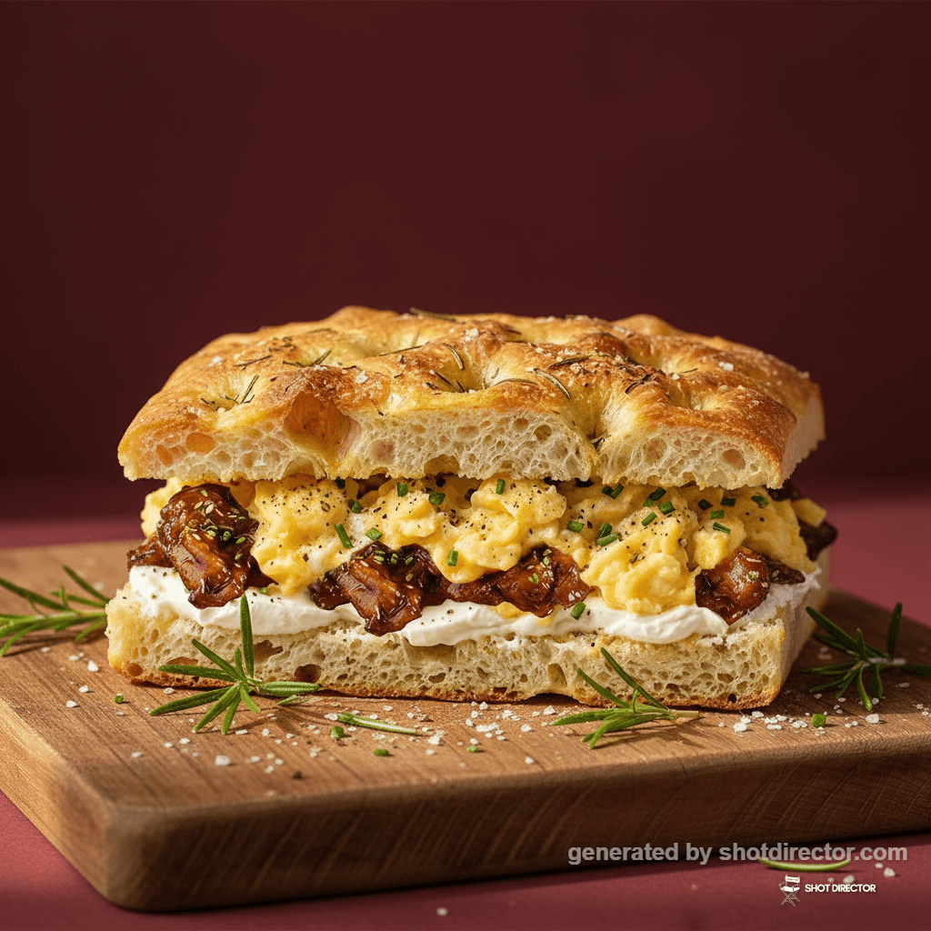 Layered Focaccia Delight