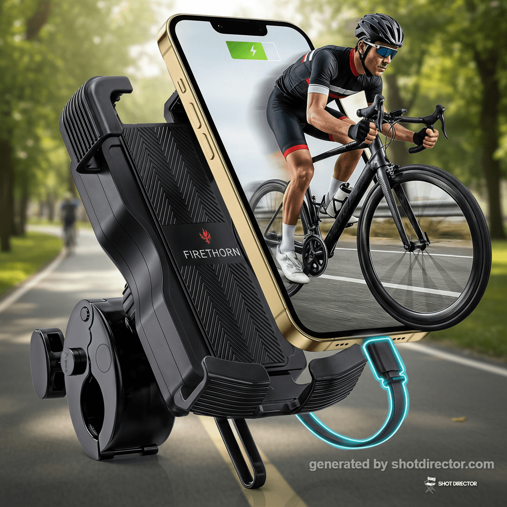 An eye-level shot focusing on the secure, ergonomi